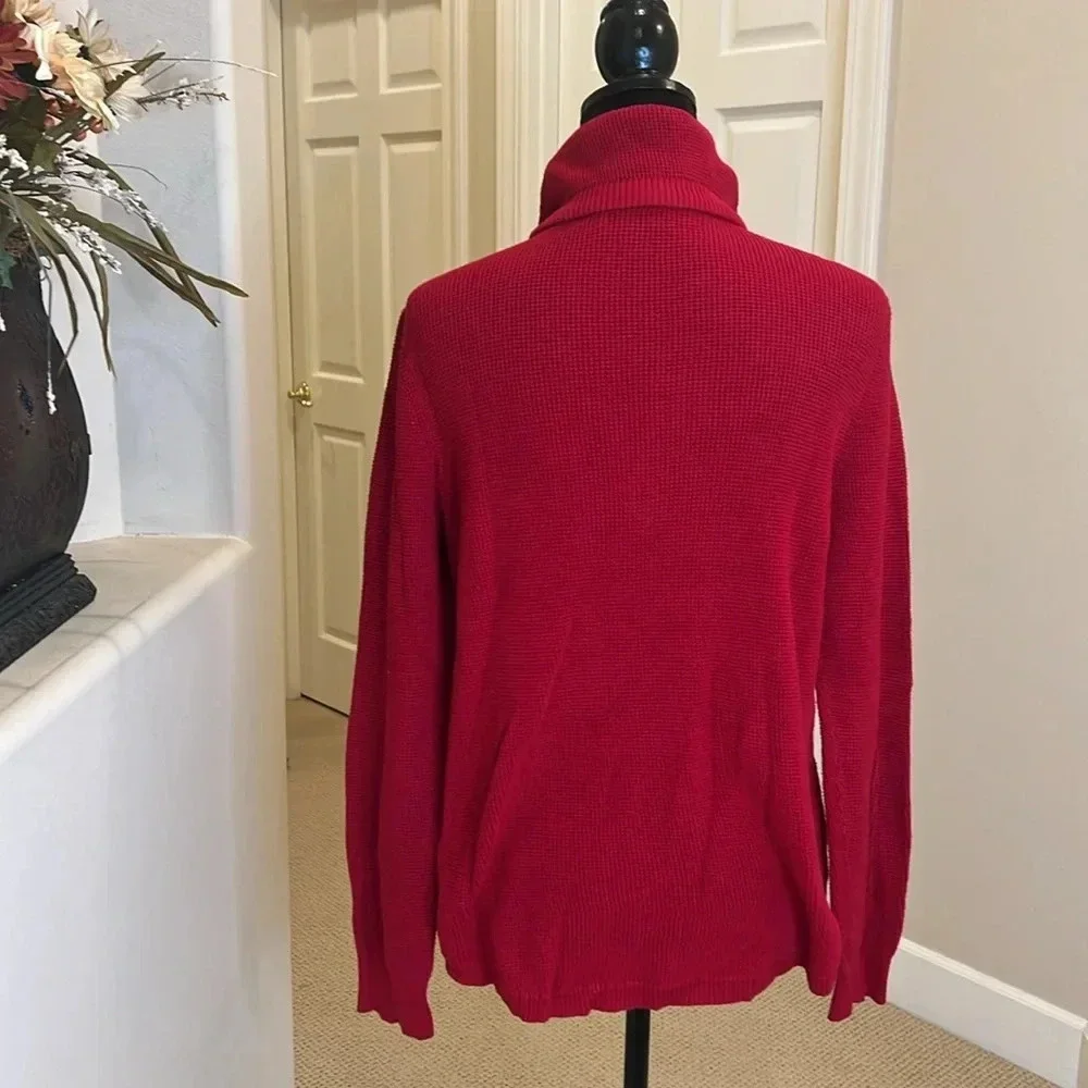 Lauren‎ Ralph Lauren Draw String Cowl Neck textured Sweater